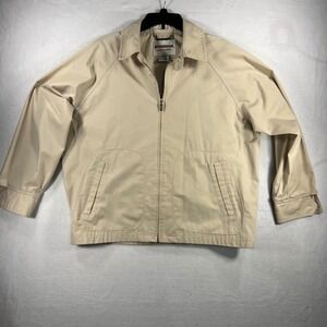 Vintage McGregor Fashion Outerwear Mens Beige Zip Up Casual Jacket Reg XL